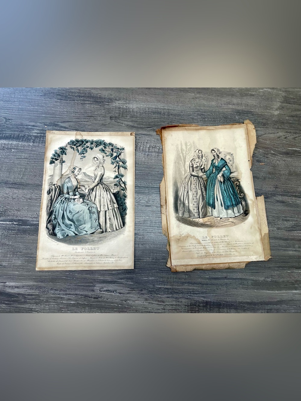 Antiqued Vintage Art - Colonial Collectible Prints